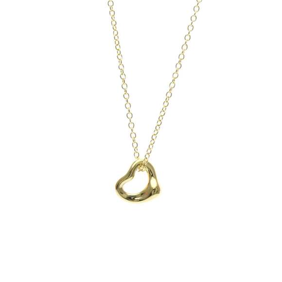 TIFFANY 18k Gold Heart Necklace